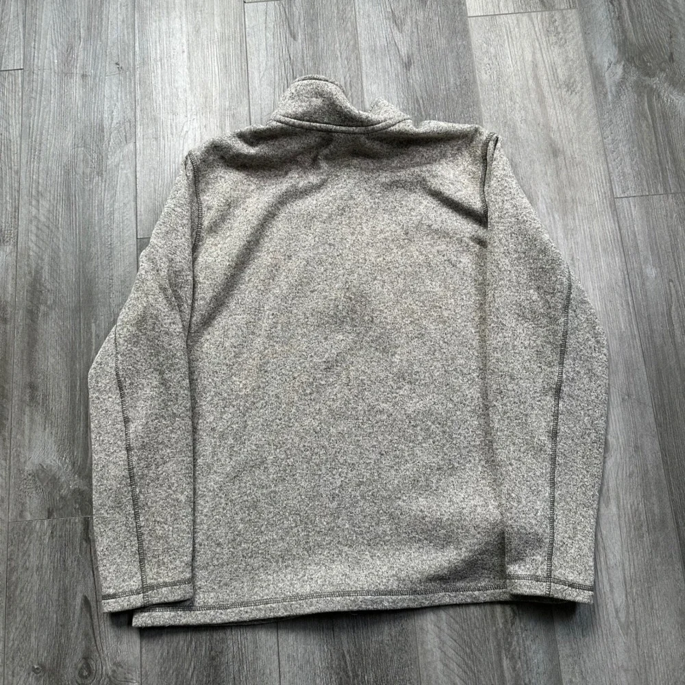 Eddie Bauer Men's XL Gray Heather 1/4 Zip Radiator Fleece Pullover Soft Warm